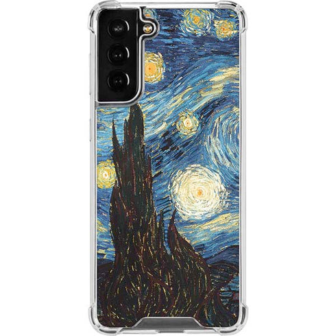 Vincent Van Gogh The Starry Night Galaxy S21 FE Clear Case